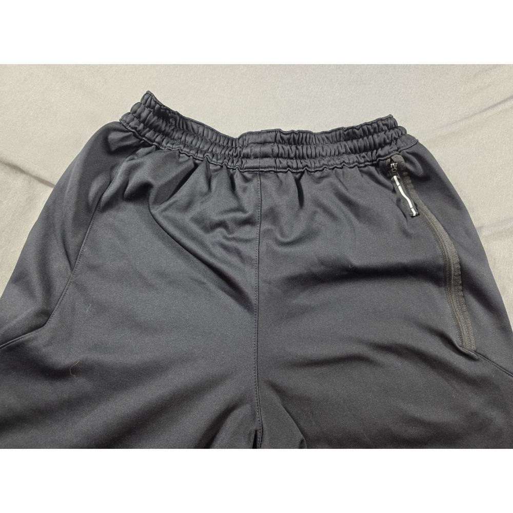 Nike Therma HBR Fleece Pants Men's Medium Black Swoosh Logo Pockets‎ Drawstring - Picture 8 of 9